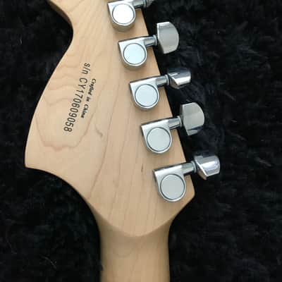 Squier Affinity gold logo 2017 HSS Stratocaster Rosewood 21 fret neck 2017 - Satin image 10
