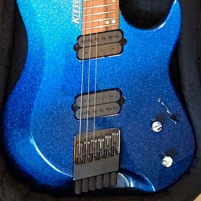 Kiesel Osiris OM6 Multiscale Headless Custom Blue Gradient 6-String Electric Guitar image 1