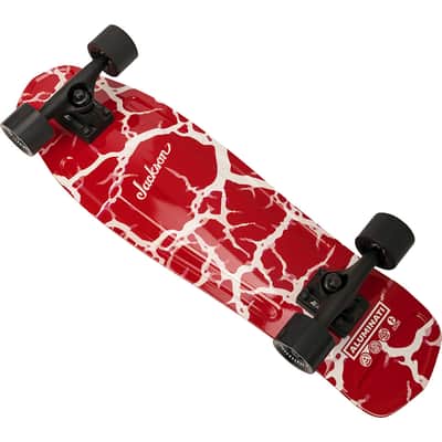 Jackson Red & White Crackle Skateboard image 2