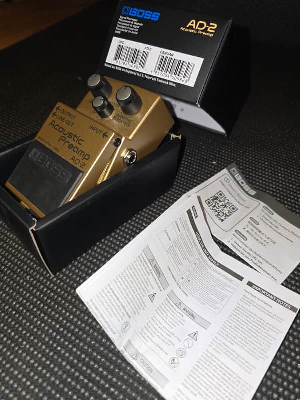 Boss AD-2 Acoustic Preamp Pedal 2016 - Present - Bronze image 1