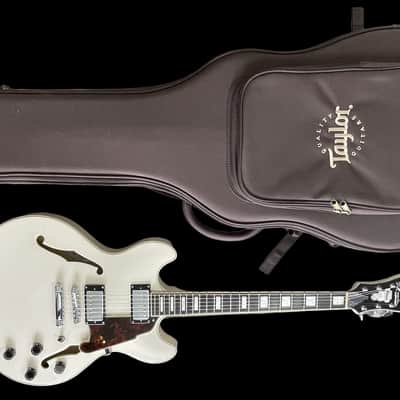 D'Angelico Premier DC Semi-Hollow Double Cutaway Electric Guitar 2019 - 2020 - Champagne with KILLER Taylor Gigbag image 2