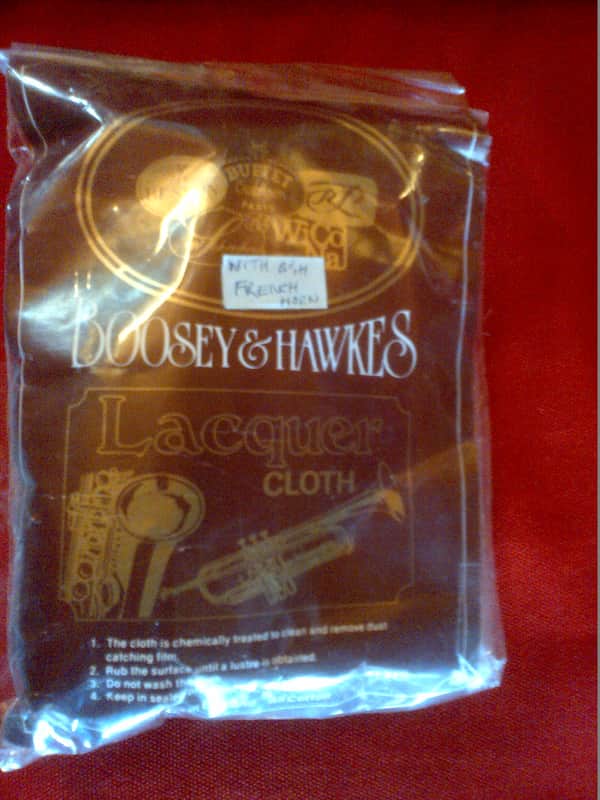 Boosey & Hawkes French Horn Mouth piece / Lacquer Cloth / Oil kit 1995 silver image 1