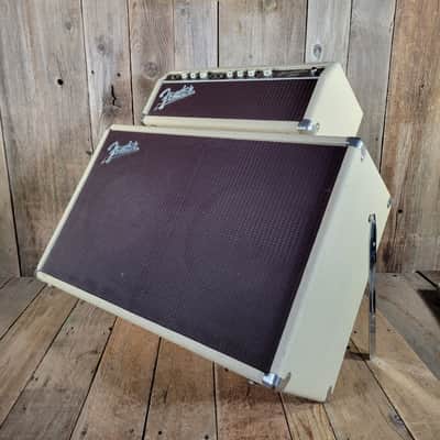 Fender Bassman 6G6-B Head 1962 Rough Blonde Tolex 2x12" Cab Serviced - Blonde image 5