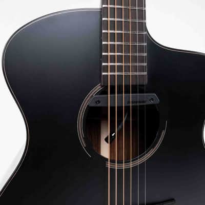 Ibanez JGM10-BSN Jon Gomm Signature Acoustic Guitar 6-String - Black Satin Top / Natural High Gloss Back and Sides + Cas image 5