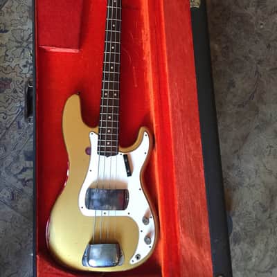 Fender Precision Bass 1965 Faded Shoreline Gold image 1