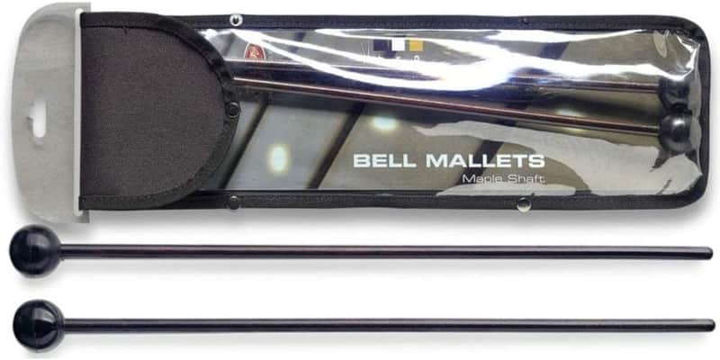 Pair of Stagg Soft Bell Set Mallets SMB-WR1 - Nylon Head and Maple Shaft +Bag image 1