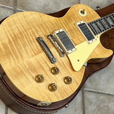 2025 Gibson 1959 Les Paul Standard Chambered Antique Natural Ultra Light Aged Murphy Lab image 4
