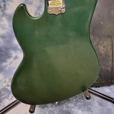 Vintage RARE 1966 Lafayette Capri Electric Guitar Pro Setup Original Hard Shell Case image 11