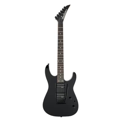 Used Jackson JS Series Dinky JS12 Electric Guitar Gloss Black w/Amaranth FB image 2