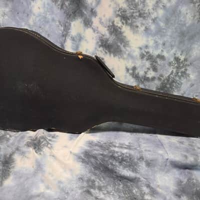 Vintage RARE 1962 to 1967 Gibson No Logo Black Gold Plush ES 335 330 Hard Shell Electric Guitar Case image 3