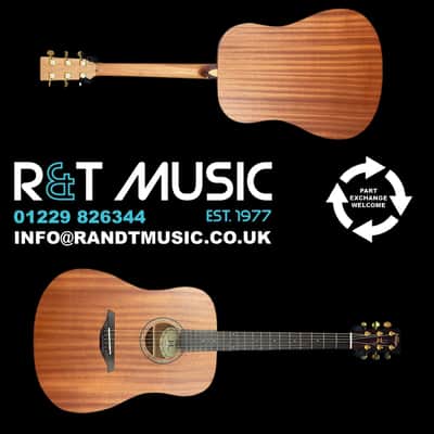 Vintage Mahogany Series 'Dreadnought' Electro-Acoustic Guitar Mahogany image 3