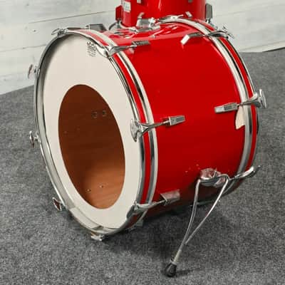 Used Vintage Sonor 4pc Champion Drum Set Red - Fair image 2