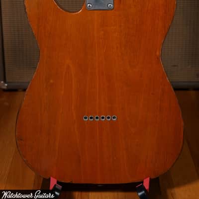 2022 Danocaster Single Cut Thinline Aged Natural image 2