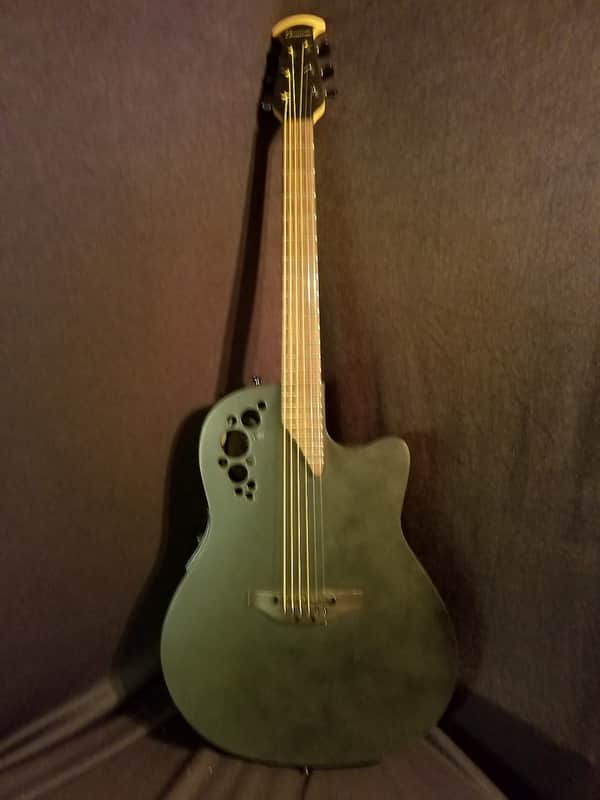 Ovation 1868tx Mod TX Super-shallow Bowl 2018 Satin Black image 1