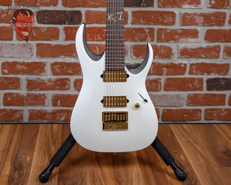 Ibanez K7YANG Brian "Head" Welch Signature Matte White 2025 w/Gigbag image 1