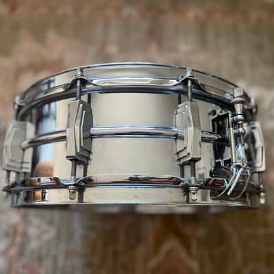 1960s Ludwig LM400 Supraphonic 5x14" 10-Lug Aluminum Snare Drum 1985 - Present - Chrome-Plated image 2
