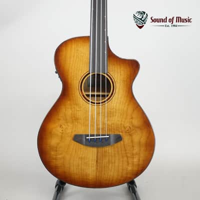 Breedlove Pursuit Exotic S Concerto Amber Fretless Bass CE Myrtlewood - (Used) image 1