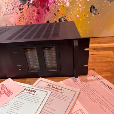 Nikko Dc Power Amplifier Alpha 20 Vintage Black Solid State 480w Warm Sounding image 6