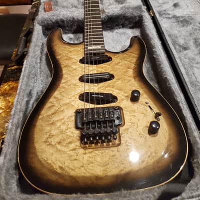 Godin Artisan ST, figured Birdseye top, Floyd rose, Bone nut, Seymours, HSC image 1