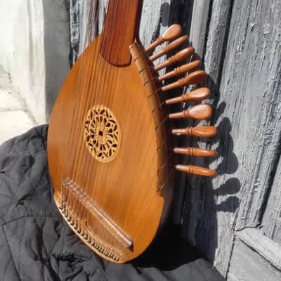 Torban Ukranian Teorban Folk Instrument Theorbo Lute Master Handmade Muzeum image 2