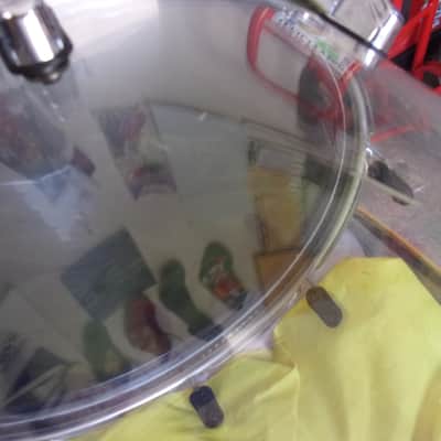 Crush Clear Acrylic Seamless 16" dia x 14" Floor Tom Drum with 3 x Legs Lot image 5
