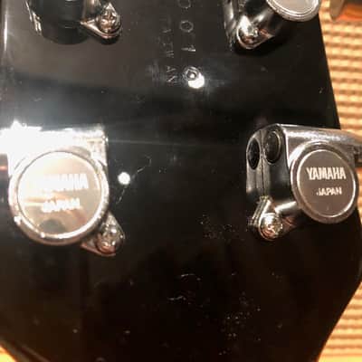 Vintage 1980s Yamaha SG200 SG Black Rosewood Set Neck Electric Guitar image 12