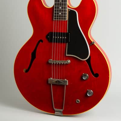 Gibson  ES-330TC Thinline Hollow Body Electric Guitar (1960-61), black hard shell case. image 3