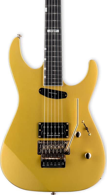 ESP LTD Mirage Deluxe '87 Electric Guitar, Ebony Fingerboard, Metallic Gold image 1