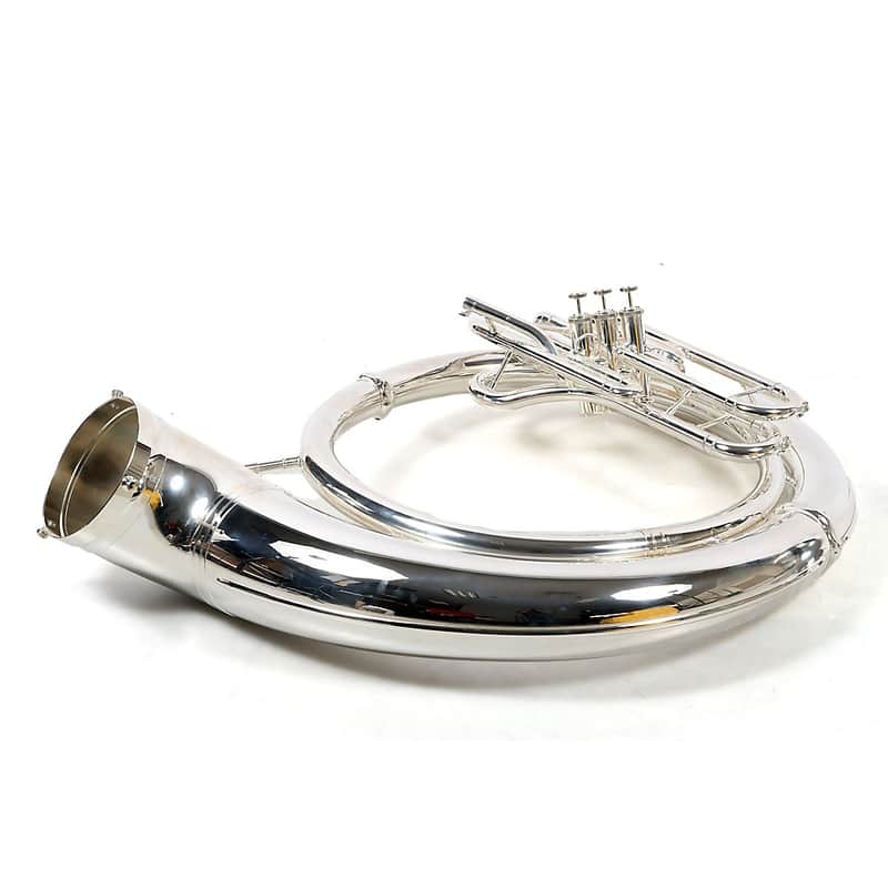 Yamaha YSH-411 Series Brass BBb Sousaphone Regular Ysh411S Silver- Instrument Only image 1