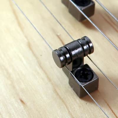 Roller Trees Set of Two Gunmetal / Black Chrome + Screws Essential on Headstocks with No Back Angle image 2