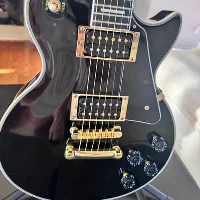 Epiphone Les Paul Custom w/ hard shell case - Ebony image 1