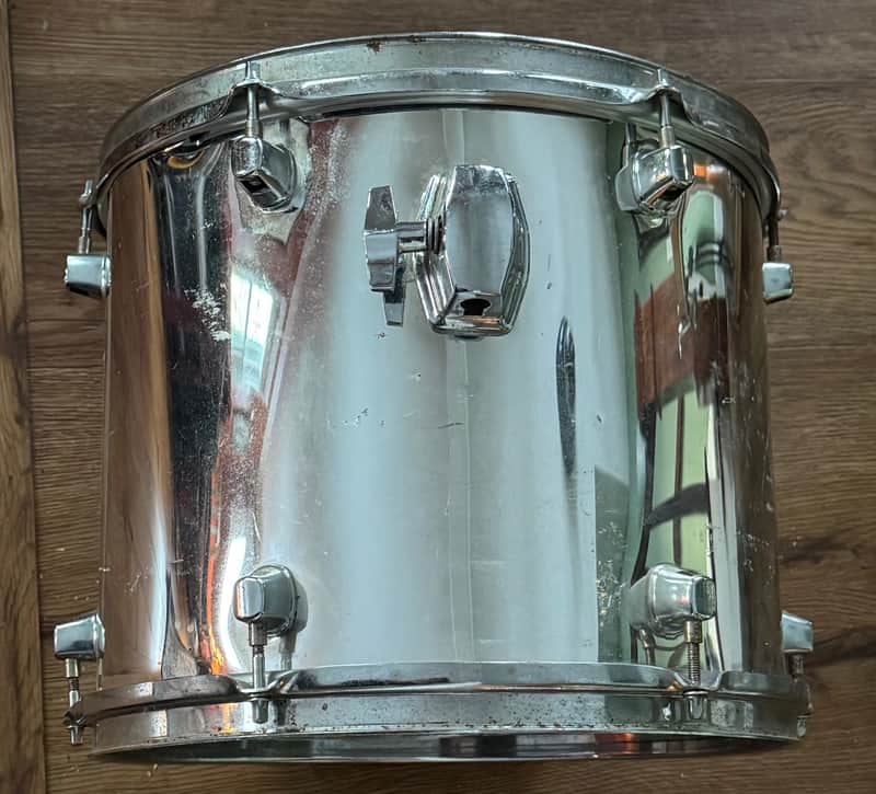 Mapex Mars 13" Rack Tom Drum Chrome Rewrap image 1