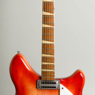 Rickenbacker  Model 375 Thinline Hollow Body Electric Guitar (1967), ser. #GG-3317, original silver tolex hard shell case. image 8