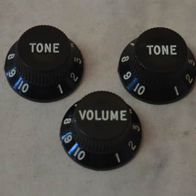 Vintage 1977 Fender Black Knobs Set image 1