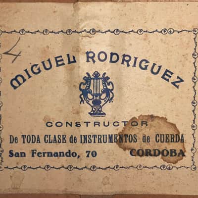 Miguel Rodriguez ~1915 classical guitar -outstanding instrument + excellent sound - check video! image 21