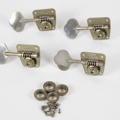 1977 Vintage Fender Precision/Jazz/Telecaster Bass Lefty TUNERS Left-Handed USA 1960s-1970s Nickel image 1