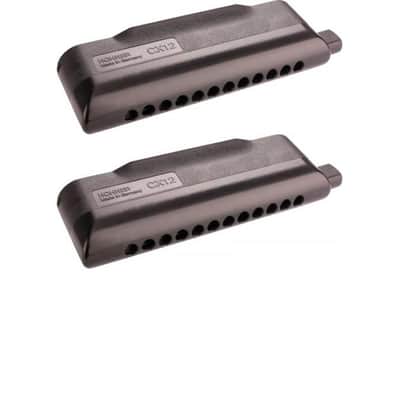 Hohner 7545-BB CX-12 Black; Key of Bb- Professional series- NEW image 3