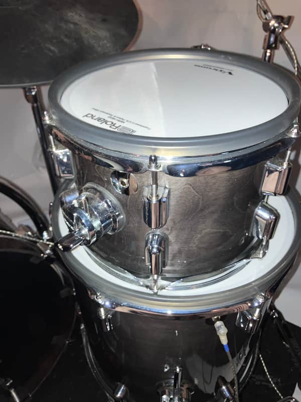 Roland Roland PDA100-GE V-Drums Acoustic Design Tom Pad - Gloss Ebony 2024 - Gloss ebony image 1