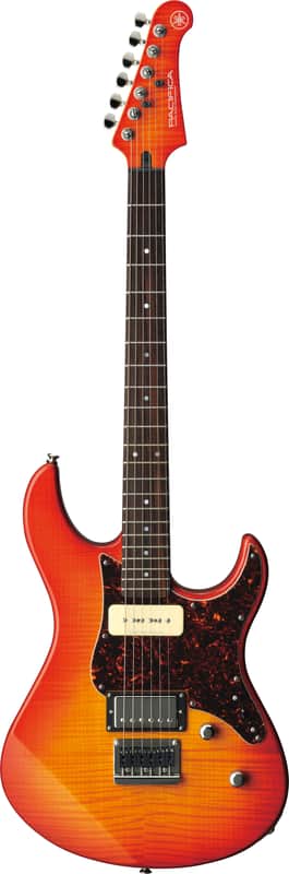 Yamaha PAC611HFM Pacifica Electric Guitar - Light Amber Burst