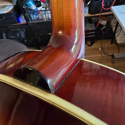 Höfner 456 German Vintage Archtop - Born on Jan 25th, 1960 - Beautiful Flamed Maple - Pro Setup (2,3mm Action) image 15