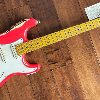 Nash Guitars Model S-81/HSS Fiesta Red Over Sunburst Maple Neck VSN121 image 2