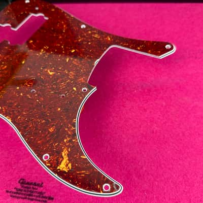 General Vintage Tone 1962 PB Pickguard - top Celluloid red tortoise - 4 Ply - 13 Hole - Correct vintage  - Fits image 6