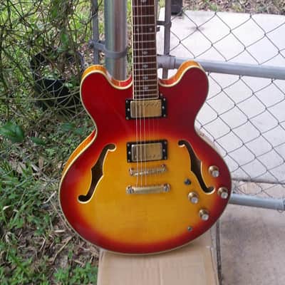 Samick SAT 650 Artist Edition ES335 Guitar OHSC image 1
