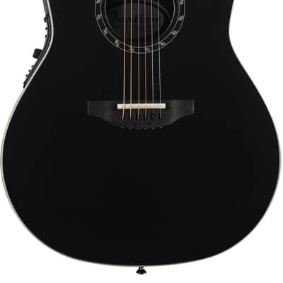 Ovation Timeless Balladeer Deep Contour Acoustic-electric Guitar - Black image 1
