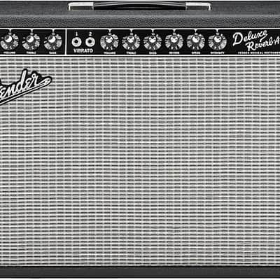 Fender '65 Deluxe Reverb 1x12" 22-watt Tube Combo Amp - Black, Support Small Indie Music Shops & Buy it Here ! image 2