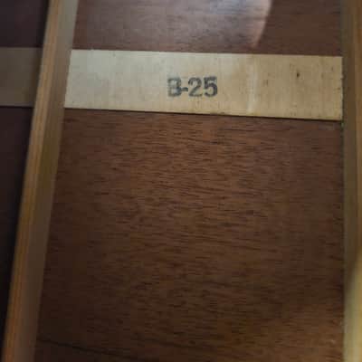 Vintage 1968 Gibson B-25 Acoustic Guitar - Sunburst with Hardshell Case image 21