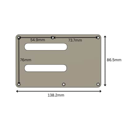 Ibanez JEM & RG Guitar Backplate Control Cover & Tremolo Cover - Red image 2
