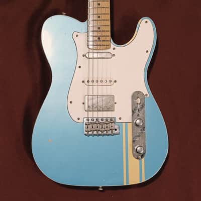 Franchin Mars Nashville HSS - Racing Stripe / Lake Placid Blue image 1