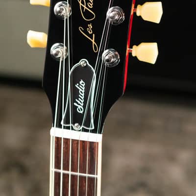 Gibson Les Paul Studio Double Trouble Electric Guitar - Dirty Lemon Burst/Cherry Back with Gig Bag image 5