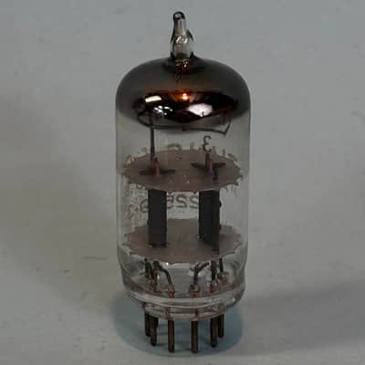1950s Tung Sol 12AT7 ECC81 Vintage Gray Plate D Getter Preamp Tube! T516 image 3